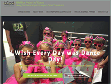 Tablet Screenshot of blufftonschoolofdance.com